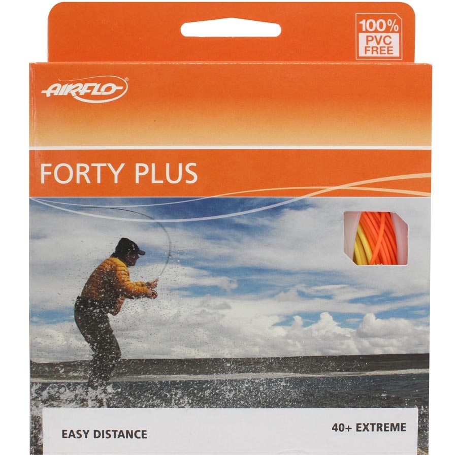 EXTREME Slow Intermediate Fly Line 0.5"/sec Olive/Sunrise Airflo FORTY PLUS 40 