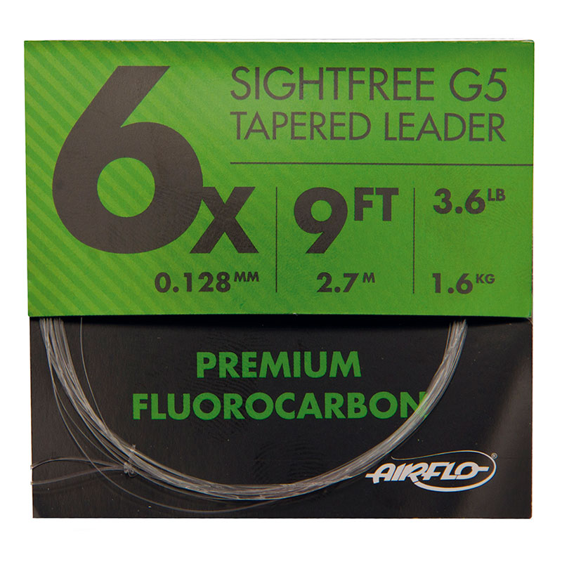 Airflo NEW Sightfree Extreme Fluorocarbon Fly Fishing Leader 50 or 100 Meters 