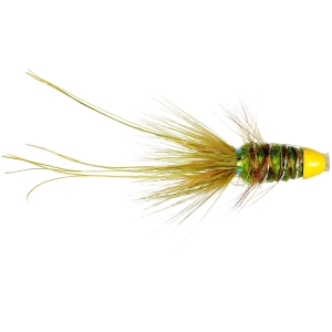  Caledonia Fly Olive Francis Conehead - Salmon Flies