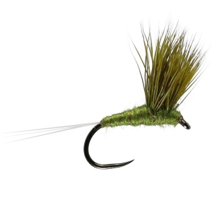 Caledonia Fly Olive Double Decker Barbless - Trout Flies 