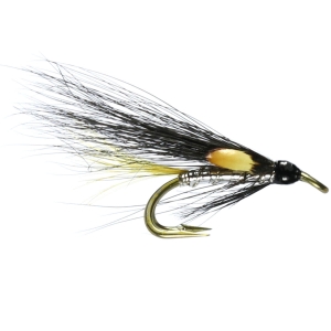 Caledonia Fly Silver Stoats Tail Sea Trout Double - Sea Trout Flies