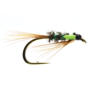 Caledonia Fly Diawl Bach Holo Green - Trout Flies