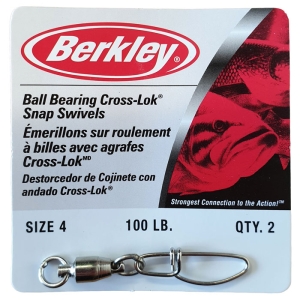 Berkley McMahon Ball Bearing Swivels With Snaps - Fishing Terminal Tackle