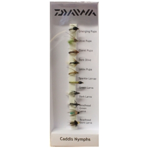 Daiwa Fly Pack - Caddis Nymphs Flies - Trout Selection Packs
