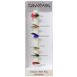 Daiwa Fly Pack - Classic Wet Doubles Flies - Trout Selection Packs