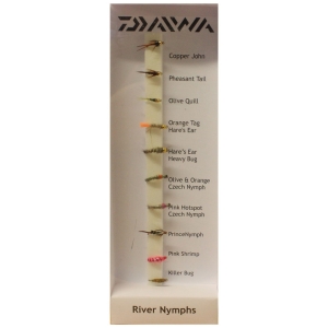 Daiwa Fly Pack - River Nymphs Flies - Trout Selection Packs