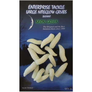 Enterprise Tackle Nightglow Grubs - Artificial Maggots Soft Baits