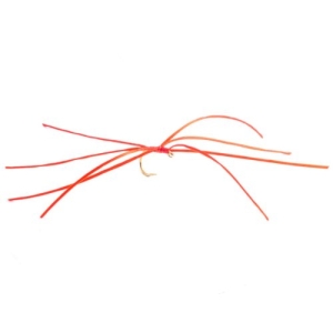Fario 8 Leg Red Holo Worm - Trout Flies