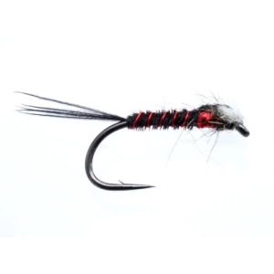 Fario Black and Red Muskins - Trout Flies