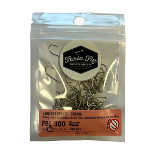 Fario FBL 300 Strong Barbless Dry Fly Hooks - Angling Active