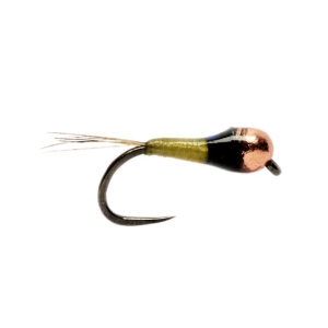 Fulling Mill Micro Perdigon Flashback Olive Barbless - Angling Active