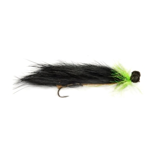Fulling Mill Mini Black and Green Booby Snake - Trout Flies