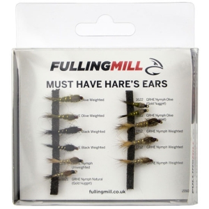 Fulling Mill Must Have Hare's Ears - Fly Fishing Flies Pack