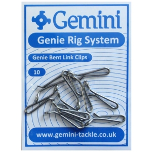 Gemini Genie Bent Link Clips - Rig Components Sea Fishing