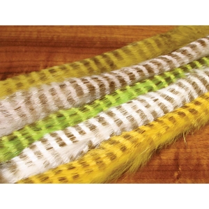 Hareline Barred Magnum Rabbit Strips - Fur Hair Fly Tying Materials