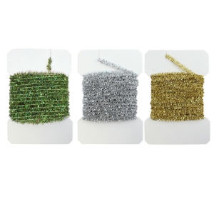 Hareline Solid Tinsel Chenille - Krystal Pearl Synthetic Fly Tying Materials
