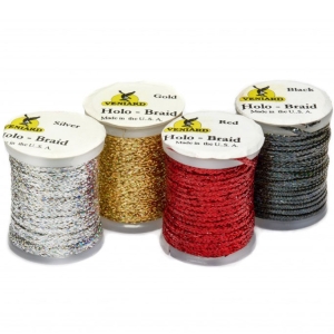 Holographic Flat Braid Spool - Fly Tying Material