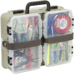 Fladen Green Fishing Tackle box with Tackle Floats Shot Spinners