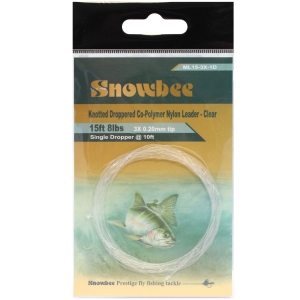 Snowbee Copolymer Knotted Leaders with Droppers - Tapered Fishing Lines
