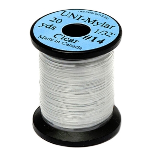 UNI Clear Mylar Tinsel Thread - Fly Tying Materials
