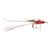 Caledonia Fly Micro Red Francis Treble - Salmon Flies