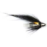 Caledonia Fly Silver Stoats Tail Crimp Conehead - Salmon Tube Flies