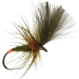 Caledonia Fly Olive Grunter Dry Barbless - Trout Flies