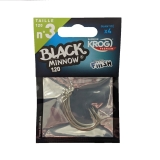 Fiiish Black Minnow Hooks - Sea Fishing Soft Plastic Weedless Hooks