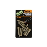 Fox Safety Lead Clip Tail Rubbers Trans Khaki - Angling Active