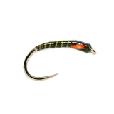 Fulling Mill Crank Shank Olive Barbless - Trout Flies