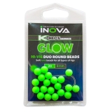 Inova HI VIS Duo Round Glow Beads - Angling Active