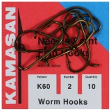 Kamasan K60 Worm Hooks - Fishing Baitholder Hook