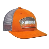 Sage Patch Trucker Cap Orange - Outdoor Fishing Hats