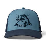 YETI Fishing Bass Trucker Hat Deep Blue Navy - Angling Active