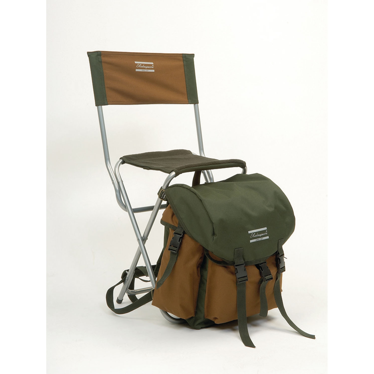 Shakespeare Folding Chair With Rucksack - Fishing Stool Bag