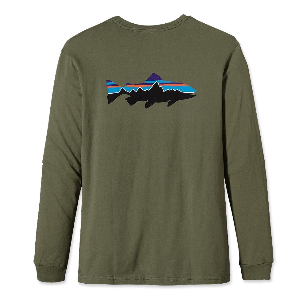 Patagonia Men's Long-Sleeved Fitz Roy Trout T-Shirt
