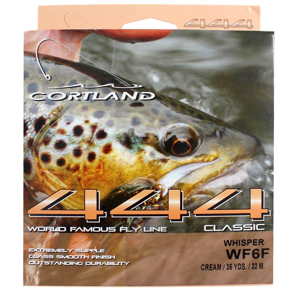 Cortland 444 Whisper Taper Fly Line - Classic Delicate Presentation Floating  Trout Fly Line