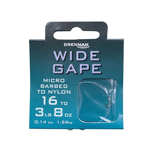 Drennan Wide Gape Hooks To Nylon-14