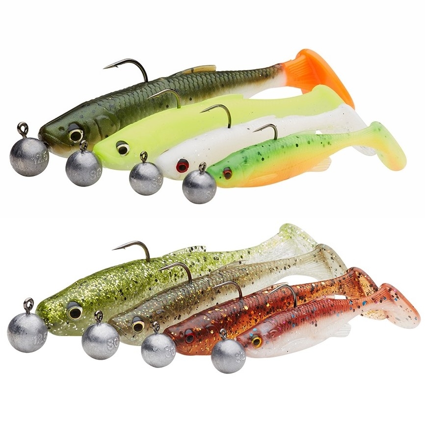 Savage Gear Fat Minnow T-Tail RTF Lures (7.5cm - Clearwater Mix)
