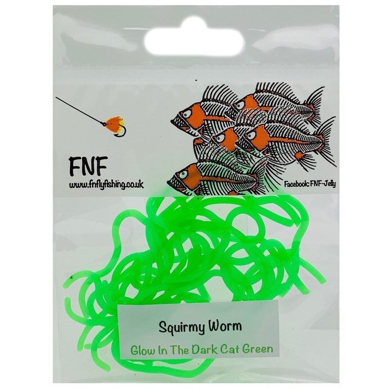 fnf squirmy worm fly tying body materials glowcatgreen