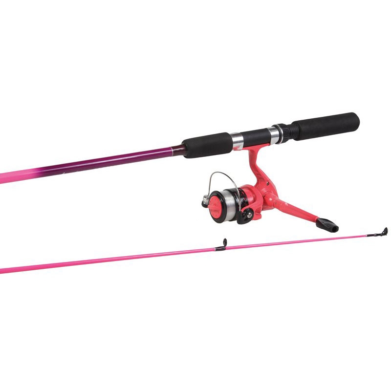 Jarvis Walker Pink Zenith Spinning Combo - Junior Kids Fishing Rod Fixed  Spool Reel Kit