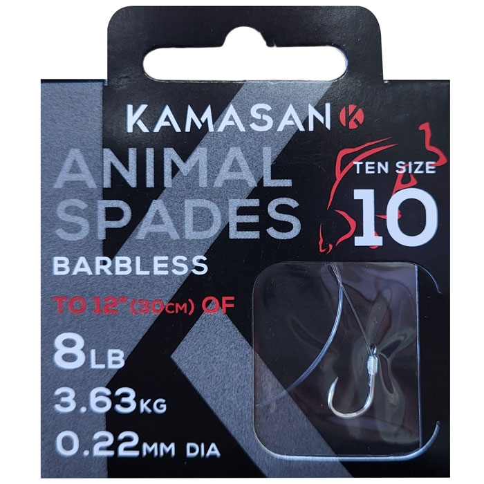 Kamasan Animal Hooks To Nylon Barbless: 16