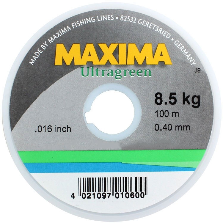 Maxima 100m Ultragreen Monofilament - Fishing Lines