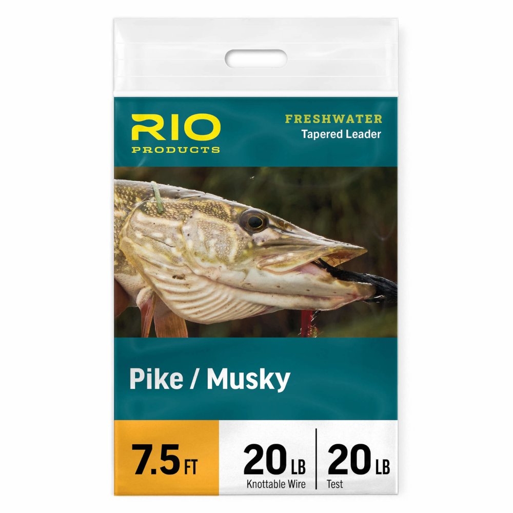 Rio Pike/Musky Tapered Leader 6ft - Fluoro 80lb Fluoro