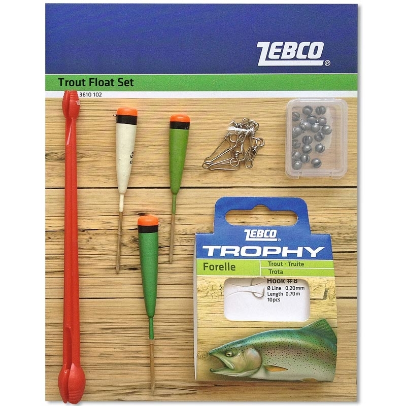 Zebco Trout Float Set - Fishing Kit Accessories