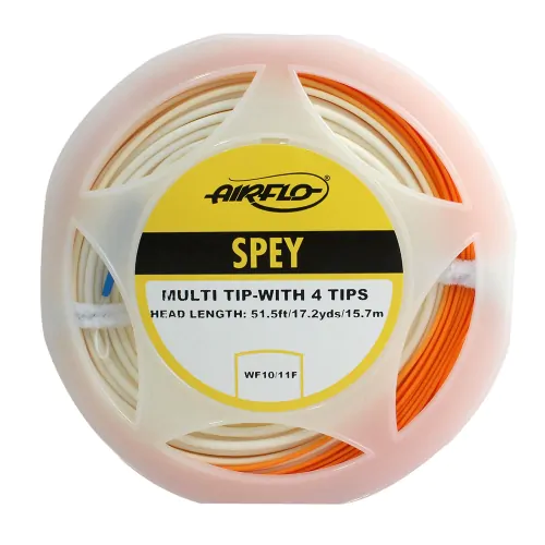Airflo Delta Multi Tip Salmon Spey Line,wallet and Four Tips 7/8 8/9 9/10wt 