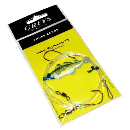 1 Hook Size 1/0 Greys Shore Clipped Rig Impact Lead 