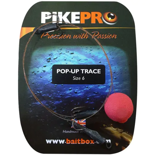 size 4 6 8 Trebles Pop Up Wire Trace  Pike Fishing tackle  Dead bait Rig 