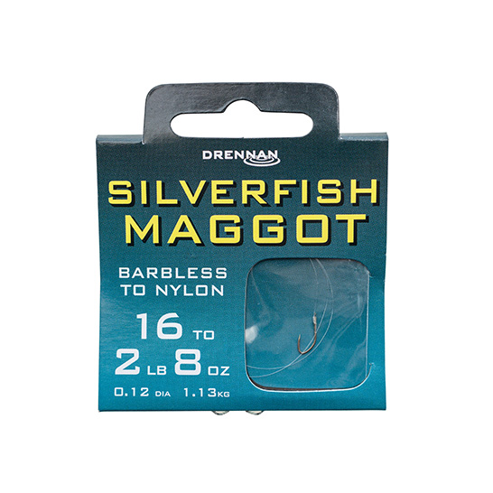 Used in Pole and Coarse Fishing Drennan Silverfish Match Barbless 